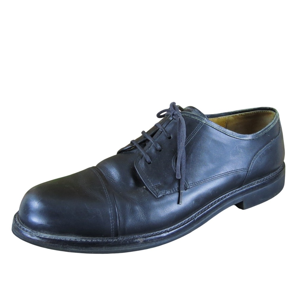Cole Haan Men's Toe Cap Derby Oxfords Black Leather Size 12 Medium Used 2025